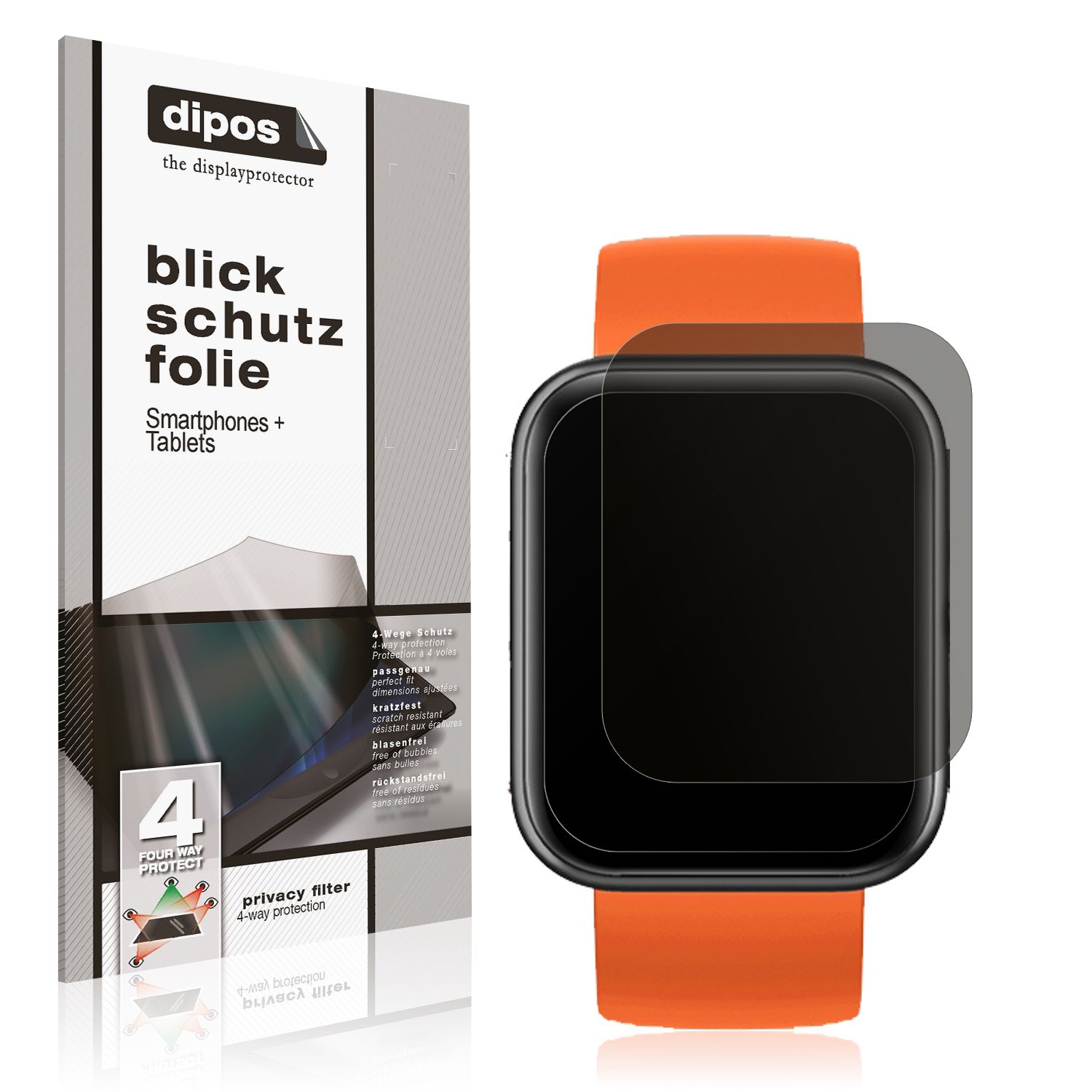 Dipos 3x Pellicola Protettiva Per LEMFO LEM4 Smartwatch - Flessibile, Anti-urto, Made In Germany