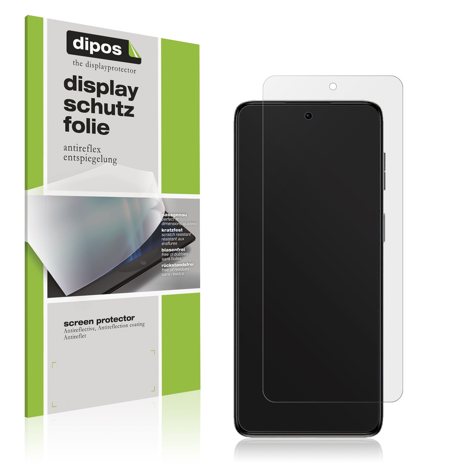 Dipos 2x Pellicola Protettiva Antiriflesso Per Motorola Moto E, Opaca Anti Impronte, Made In Germany