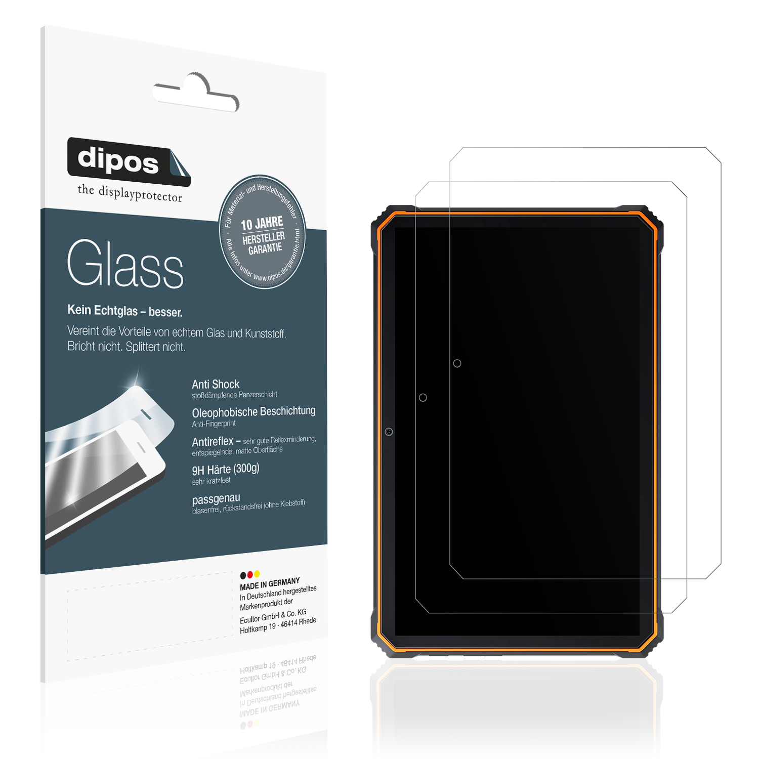 2 Films Protecteurs D'écran Dipos Pour Blackview BV5500 Pro - Transparents, En PET, Brillants