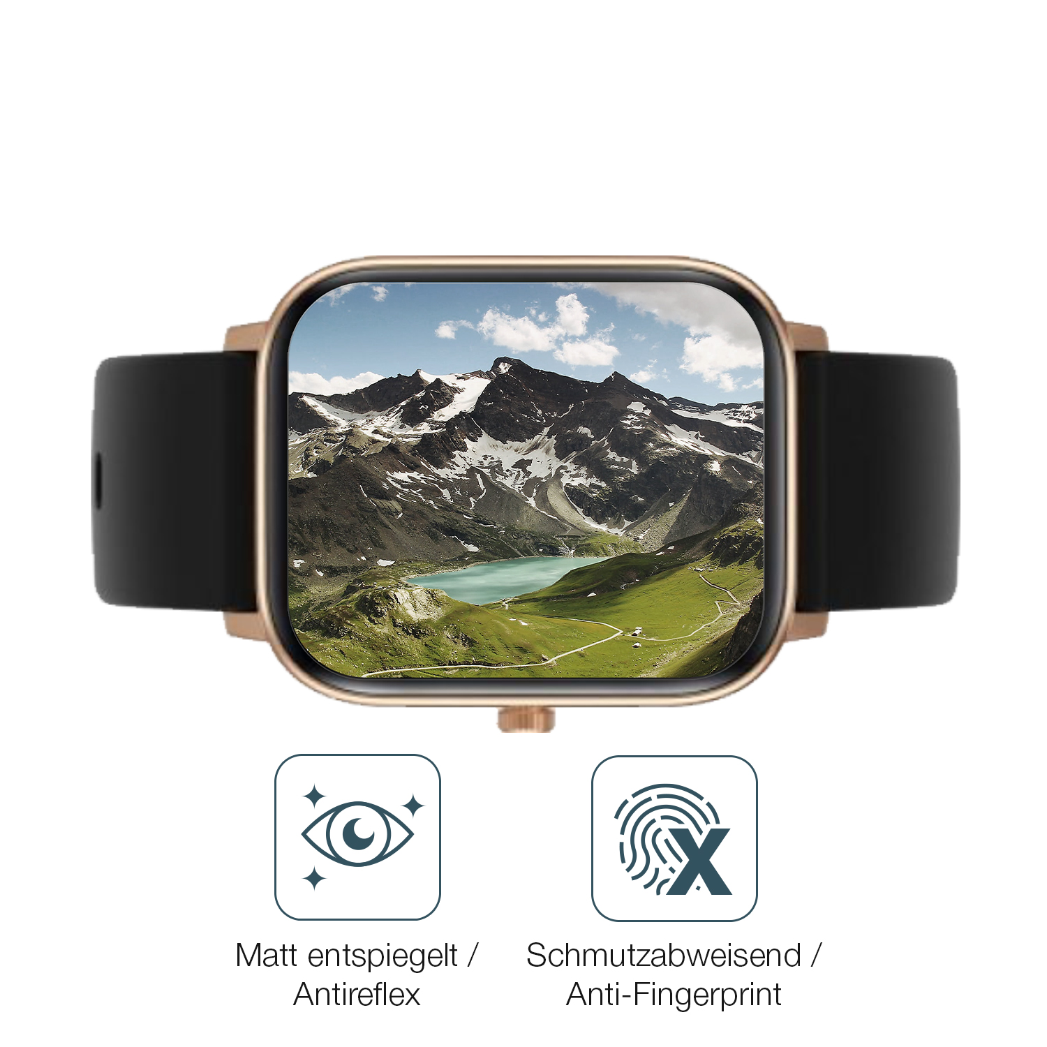 2x Screen Protector for Noise ColorFit Icon 2 matte Flexible Glass 9H dipos - Picture 5 of 9