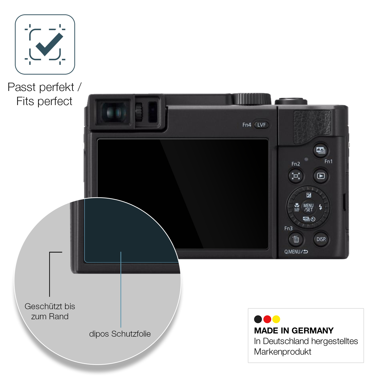 Dipos Displayschutzfolie Für Sony Alpha 77 (2 Stück) – Kristallklar, Kratzfest (4H), Blasenfrei & Rückstandslos Entfernbar